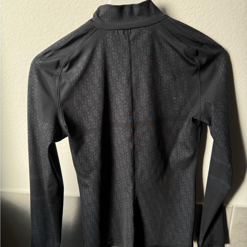Dior black Oblique half zip top size large - Picture 3 of 7